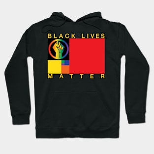 Black Lives Matter - Golden Ratio Rainbow Hoodie